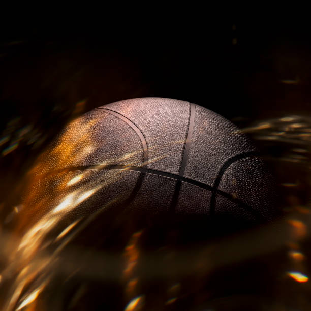 istock Basketball close-up on studio background - Stock image 1056632226