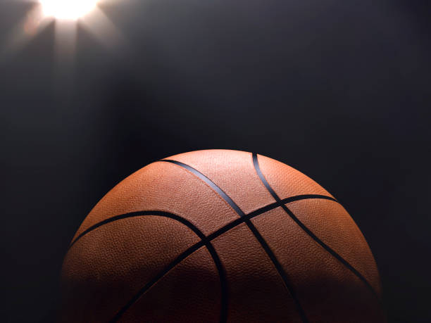 istock Basketball close-up on studio background - Stock image 1056632238