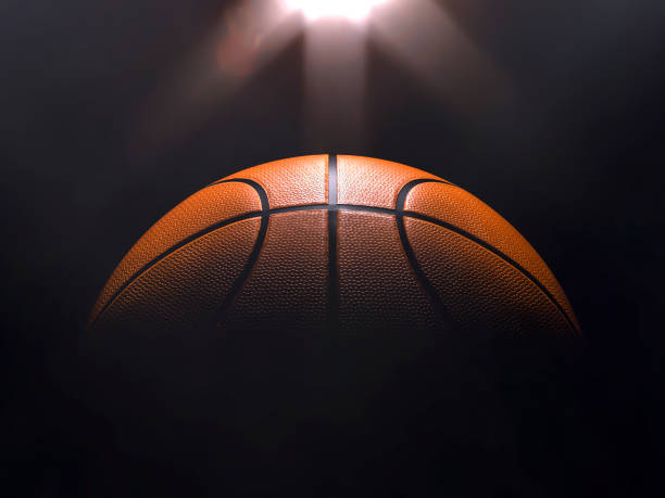 istock Basketball close-up on studio background - Stock image 1056632548