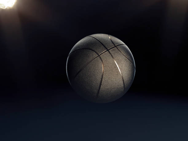 istock Basketball close-up on studio background - Stock image 1056632624