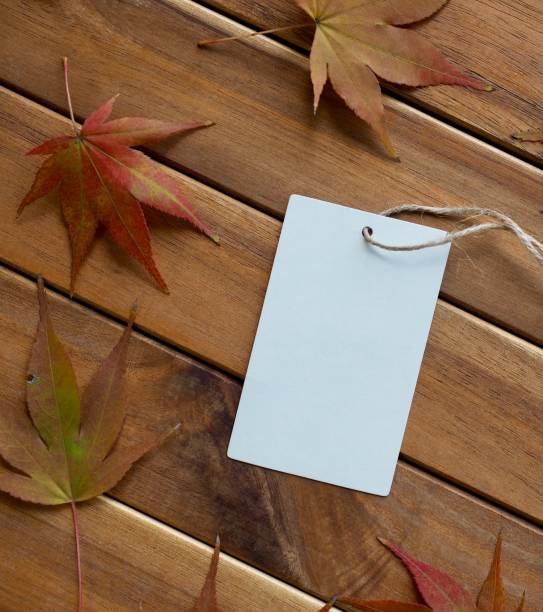 istock Clothing labels and maple leaves 1056632840