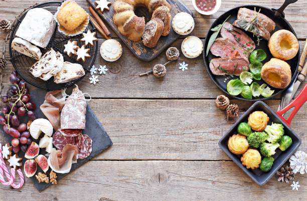 istock Christmas festive family dinner table 1056637974
