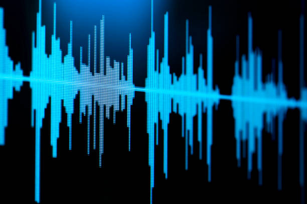 Sound wave Sound wave. Photography of computer monitor. sound wave photos stock pictures, royalty-free photos & images