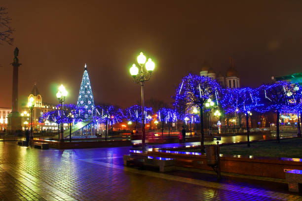 istock city decorated for christmas night 1056650078