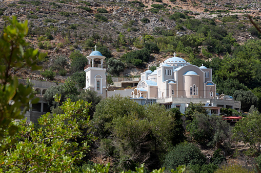 Agios Nikolaos monastery in the south of Crete, Greece