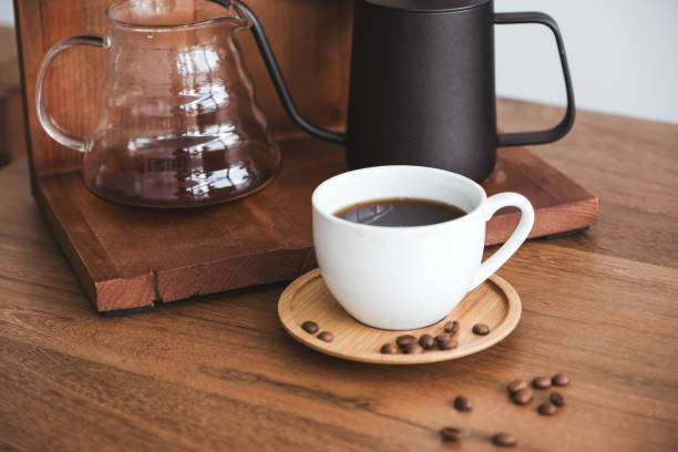 istock Drip coffee set in vintage wooden cafe 1056655626