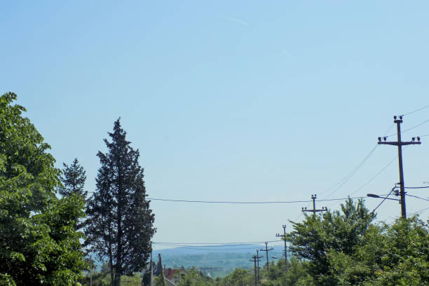 istock Aerial view down the road 1056660776