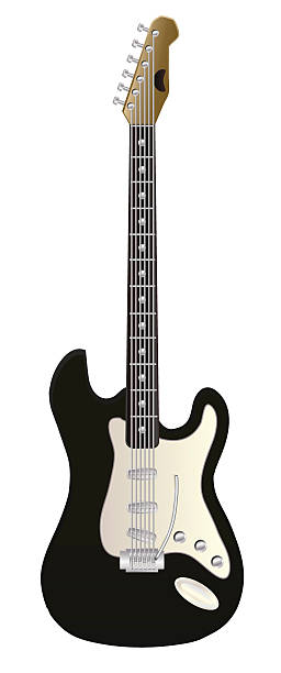 istock A piece of electric guitar in white background 105666679