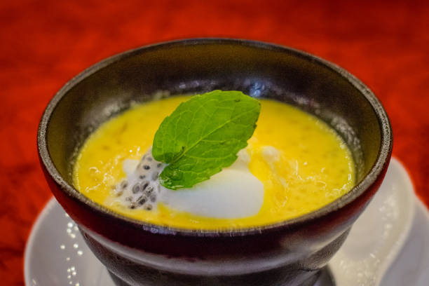 istock Chilled Sweet Mango Soup with Sago and Pomelo 1056667596