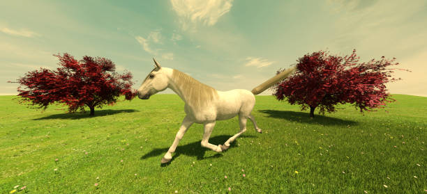 istock White horse in field 1056668098