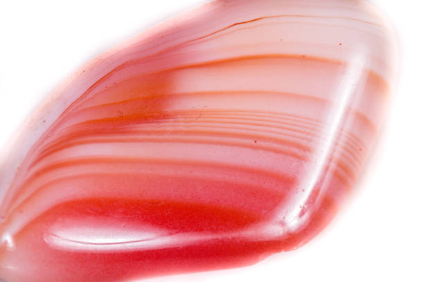 istock Macro mineral agate of Madagascar against white background 1056670098