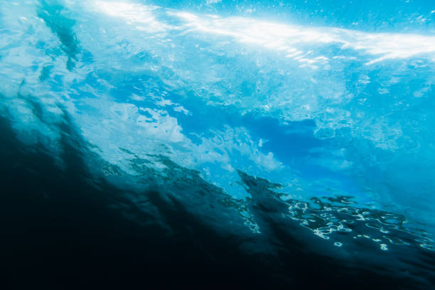 istock Underwater barrel wave in tropical sea in Oahu. 1056674570