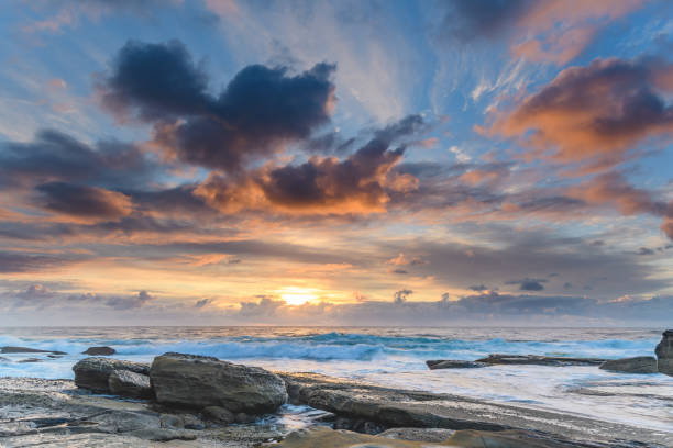 istock An Atmospheric Sunrise Seascape 1056689934