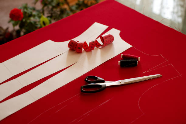 istock The process of sewing clothes. 1056693148