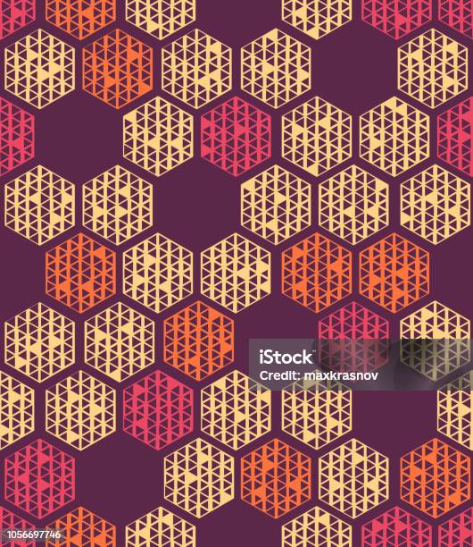 Vector Septagon Pattern Seamless Hexagon Pattern Stock Illustration - Download Image Now ...
