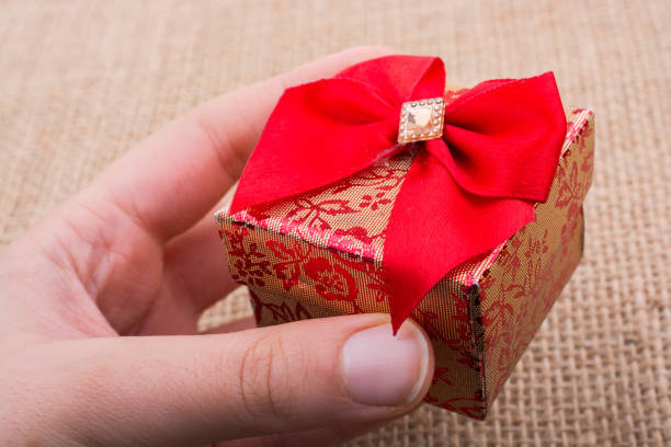 istock Gift box made of cardboard in view 1056700122