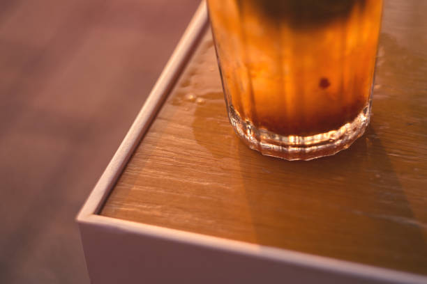 istock Iced Exotic Cocktail On Table At Sunset 1056700436
