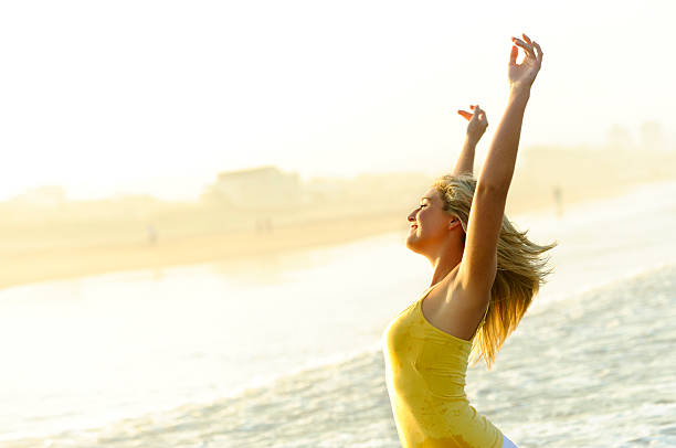 istock Happy, stress free woman 105671238