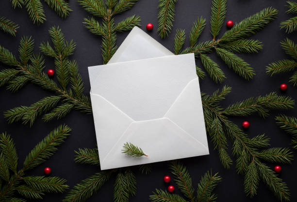 istock Letter with Christmas greeting card 1056715628
