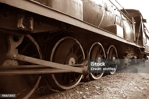 Steam Engine Stock Photo - Download Image Now - Abandoned, Color Image, Directly Below