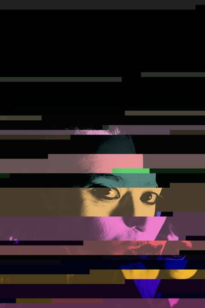 istock Woman glitch portrait 1056729690