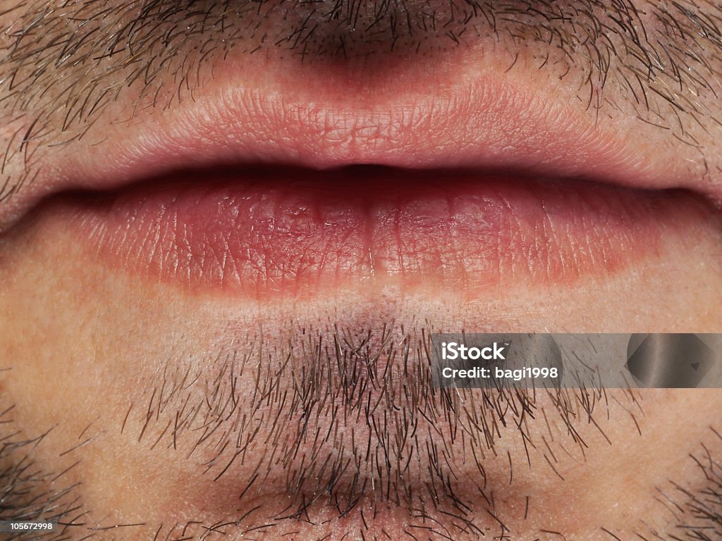 Boca de hombre - Foto de stock de Adulto libre de derechos
