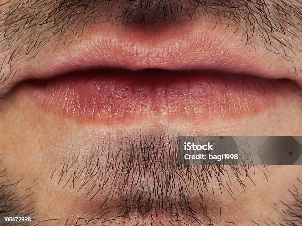 Boca De Hombre Foto de stock y más banco de imágenes de Adulto - Adulto, Adulto joven, Barba - Pelo facial
