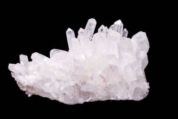 istock Macro Mineral Stone Rhinestone in Crystals on a Black Background 1056734438