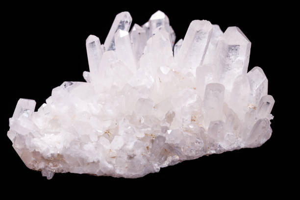 istock Macro Mineral Stone Rhinestone in Crystals on a Black Background 1056734456