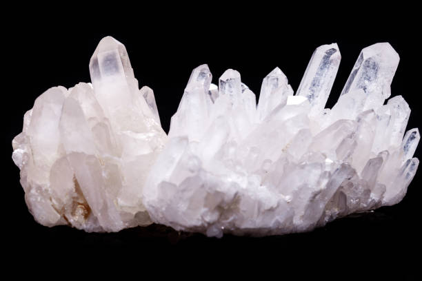 istock Macro Mineral Stone Rhinestone in Crystals on a Black Background 1056734800