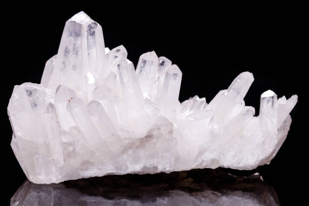 istock Macro Mineral Stone Rhinestone in Crystals on a Black Background 1056735036