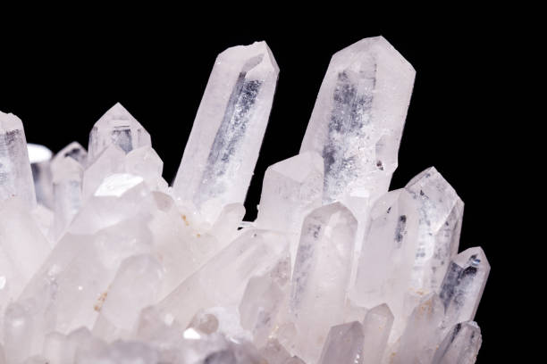 istock Macro Mineral Stone Rhinestone in Crystals on a Black Background 1056735186