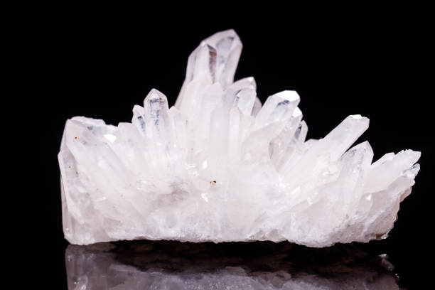 istock Macro Mineral Stone Rhinestone in Crystals on a Black Background 1056735392
