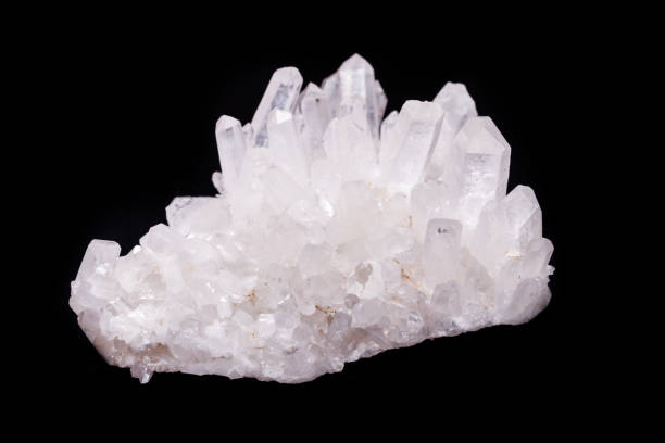 istock Macro Mineral Stone Rhinestone in Crystals on a Black Background 1056736074