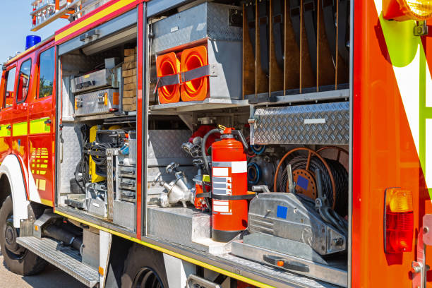 istock Interior view of a fire truck 1056739106