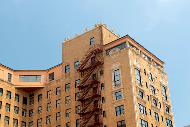 Memphis, USA - August 12, 2018. Historic hotel building in downtown Memphis, Tennessee, USA