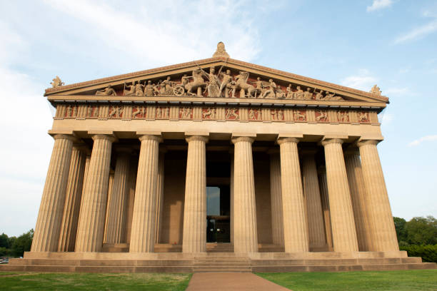 Early morning at the Parthenon in Centennial Park, Nashville, TN.