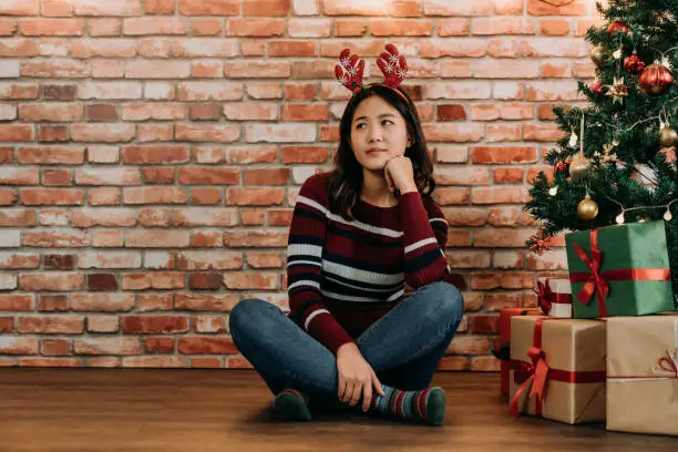 Photo of teenager concerned about the xmas gifts