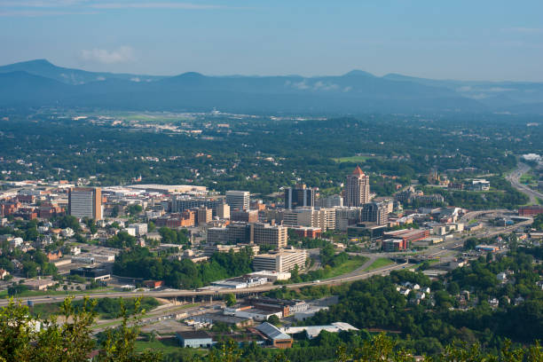 istock View of downtown Roanoke from Mill Mountain Park 1056750592