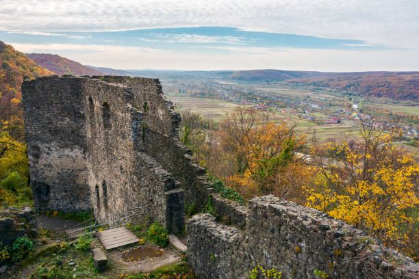 istock view from the wall of Nevytsky castle 1056769356