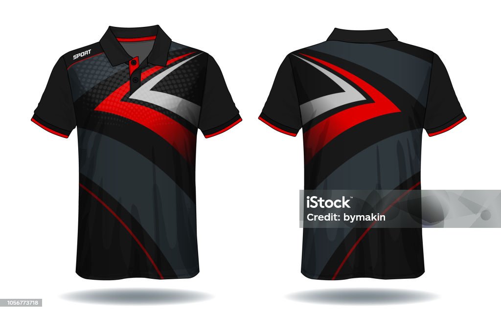 T-shirt polo design,sport jersey template. Sports Jersey stock vector