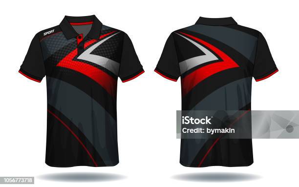 Tshirt Polo Design Sport Jersey Template Stock Illustration - Download Image Now - Sports Jersey, Sports Clothing, Jersey Fabric