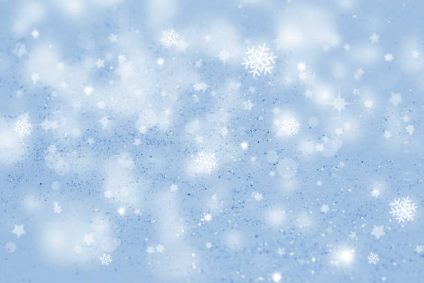 istock Blue Bokeh, Snowflakes Background, Christmas Time 1056774150