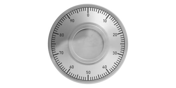 istock Combination lock safe, isolated, cutout on a white background. 3d illustration. 1056779130