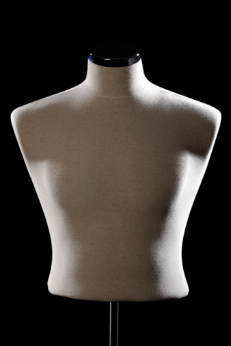 Dressmakers Model on black background