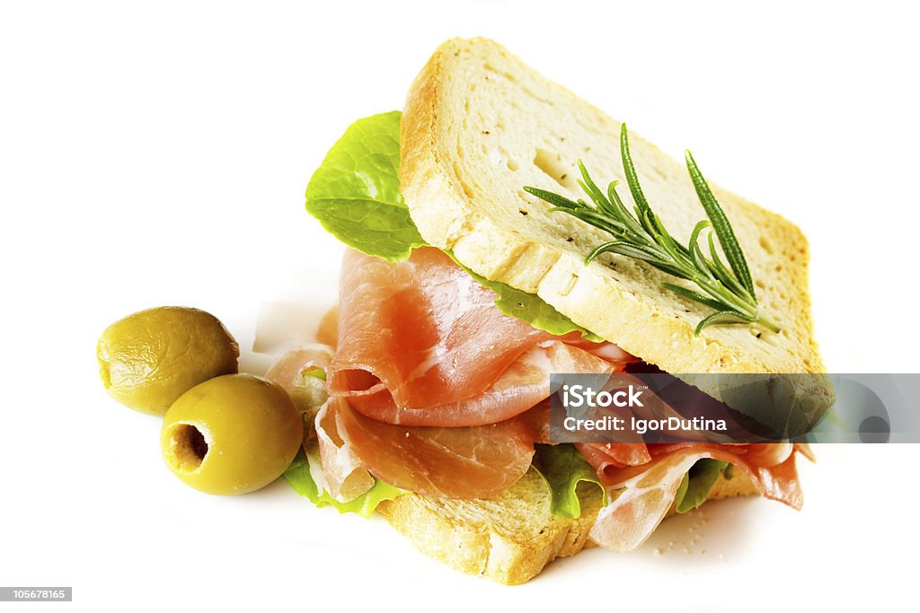 Prosciutto sándwich - Foto de stock de Bocadillo libre de derechos