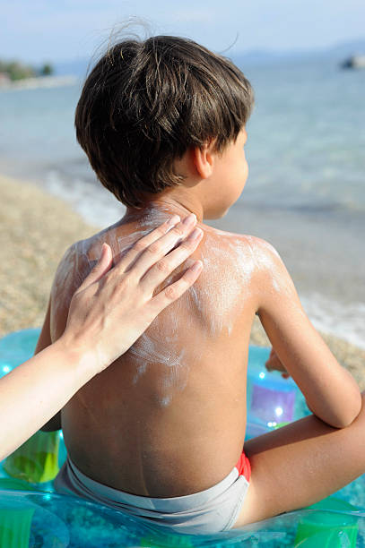 istock Skin care on the beach 105678405