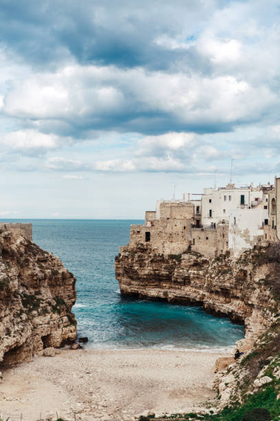 istock Seaside with rocks in Italy, Polignano 1056784950