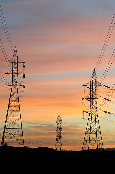 istock Electricity Towers at Dawn 105678566