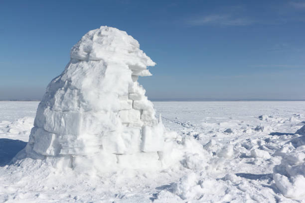 istock Igloo  standing on a snowy glade  in the winter 1056786304